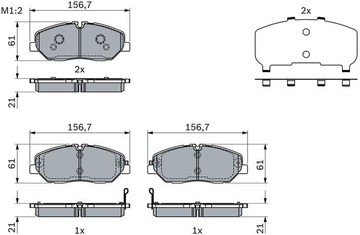 Brake Pad Set, disc brake 0 986 424 395 - image 14