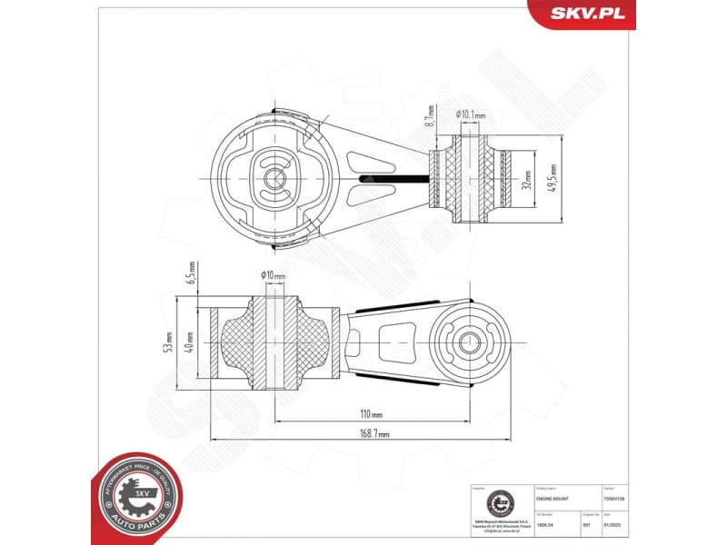 Mounting, engine 75SKV136 - image 5