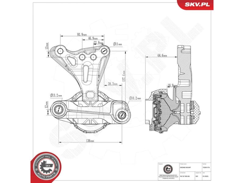 Mounting, engine 75SKV176 - image 6