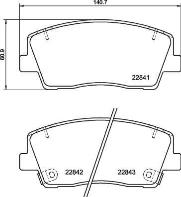Brake Pad Set, disc brake PRIME LINE P30108 - image 2