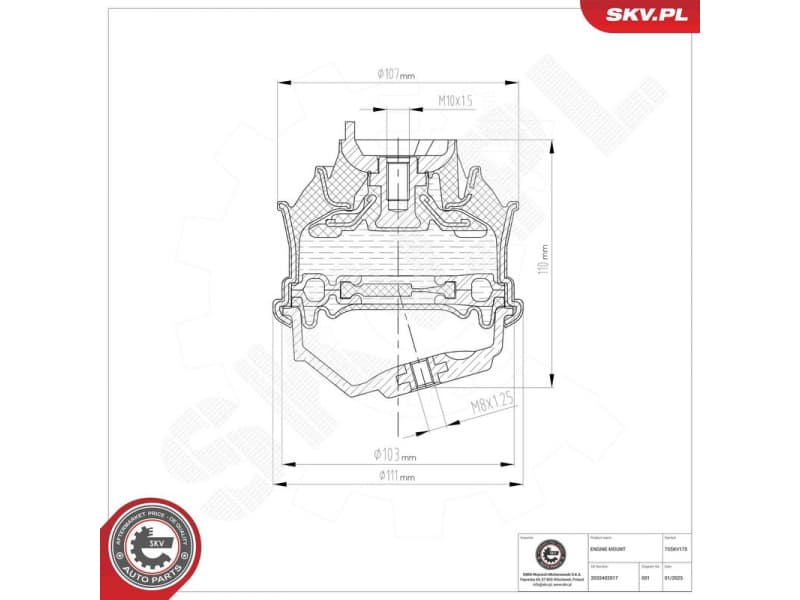 Mounting, engine 75SKV175 - image 6