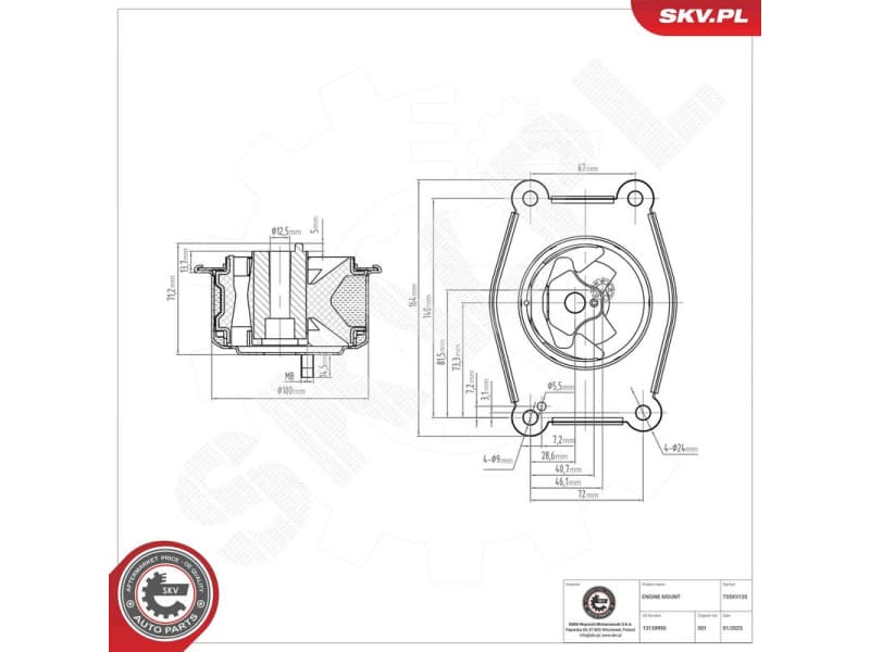 Mounting, engine 75SKV135 - image 5