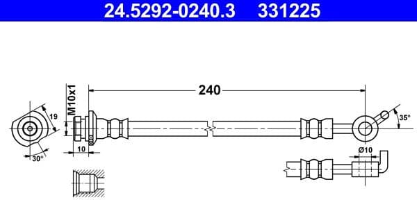 Brake Hose 24.5292-0240.3 - image 3