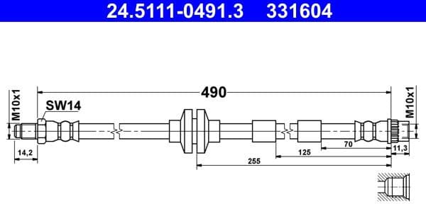 Brake Hose 24.5111-0491.3 - image 3