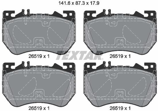 Brake Pad Set, disc brake Q+ 2651901