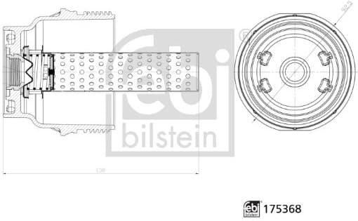 Cap, oil filter housing febi Plus 175368 - image 2
