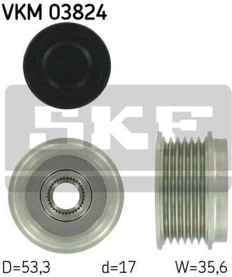 Alternator Freewheel Clutch VKM 03824