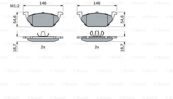 Brake Pad Set, disc brake 0986424364 - image 8