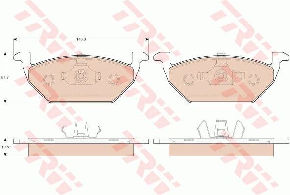 Brake pads front, Top Quality GDB1984 - image 7