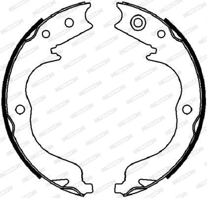 Brake shoes handbrake, Top Quality FSB4028 - image 3