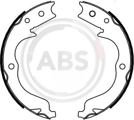 Brake Shoe Set, parking brake 9235