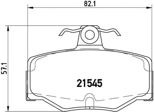 Brake Pad Set, disc brake PRIME LINE P56024