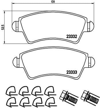 Brake Pad Set, disc brake PRIME LINE P61067
