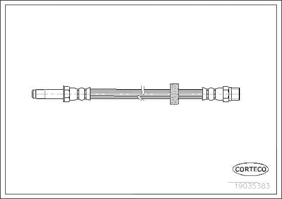 Brake hose front 19035383 - image 2