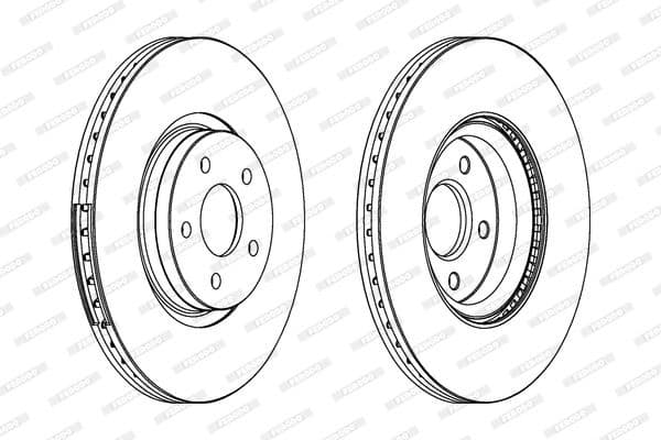 Brake disc, 1pcs FRONT, Top Quality DDF1649C-1 - image 2