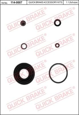 Brake caliper rear repair kit 114-0007 - image 2