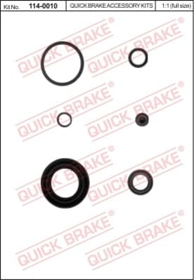 Brake caliper rear repair kit 114-0010 - image 2