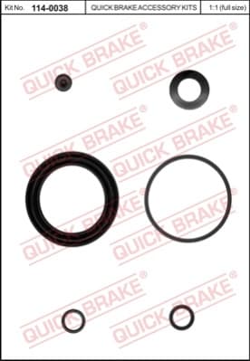 Brake caliper front repair kit 114-0038 - image 2