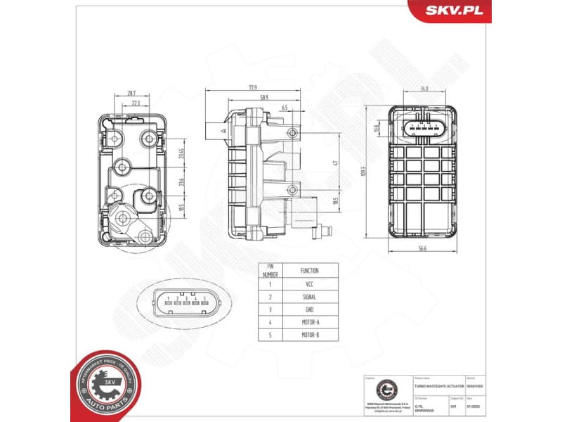 Boost Pressure Control Valve 95SKV503