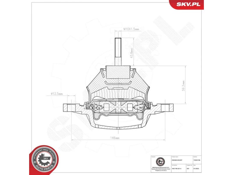 Mounting, engine 75SKV196 - image 7