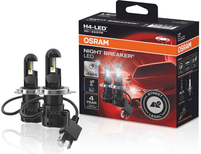 OSRAM lemputės H4-LEDriving NIGHT BREAKER 2vnt - 64193DWNB