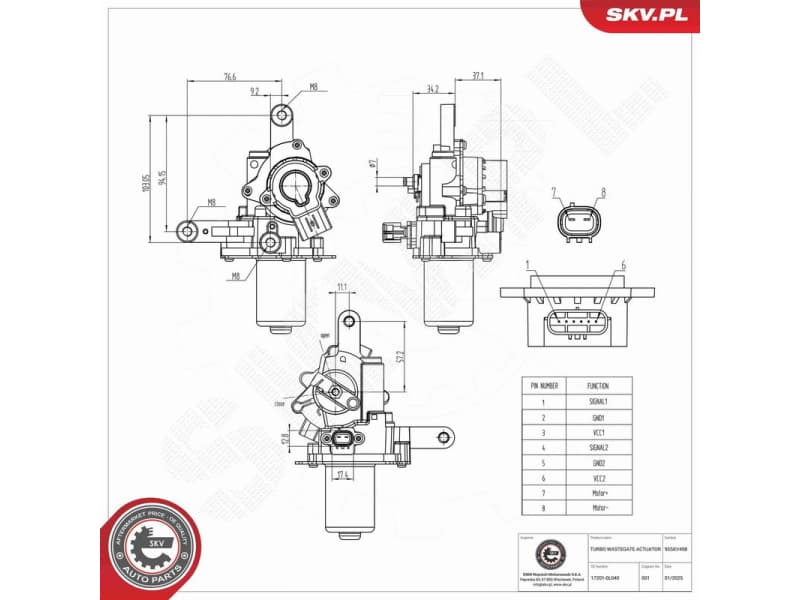 Boost Pressure Control Valve 95SKV498 - image 6