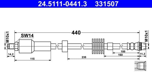 Brake Hose 24.5111-0441.3 - image 2