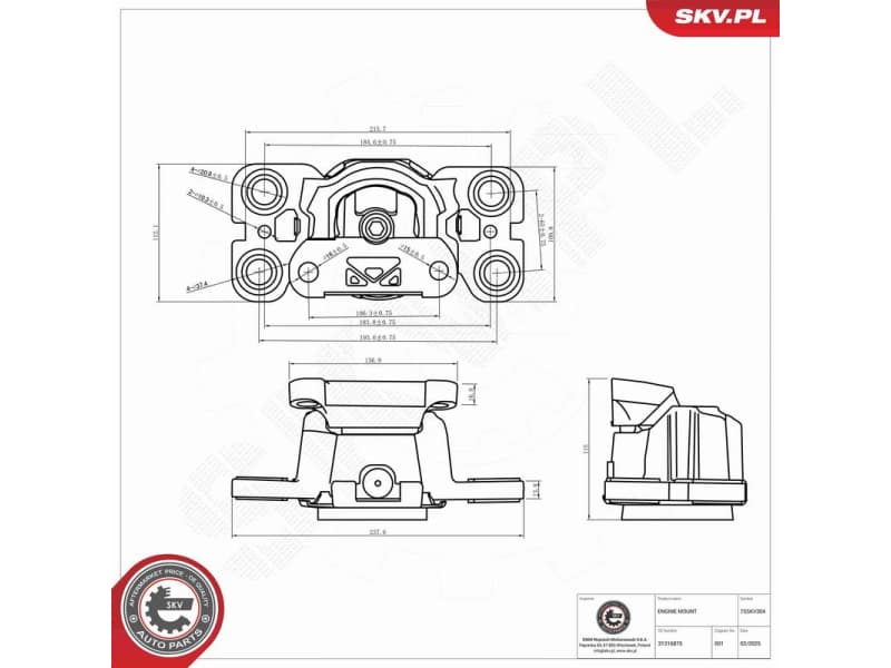 Mounting, engine 75SKV304 - image 6
