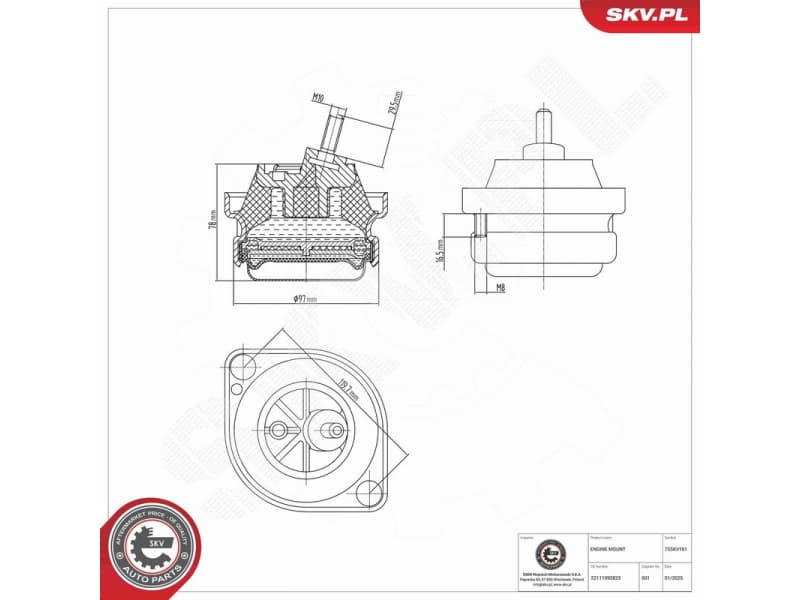 Mounting, engine 75SKV161 - image 6