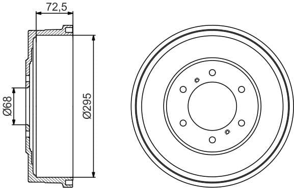 Brake Drum 0986477215 - image 2
