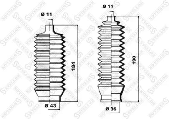 Bellow, steering 14-51007-SX
