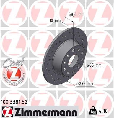 Brake Disc SPORT BRAKE DISC Z 100.3381.52