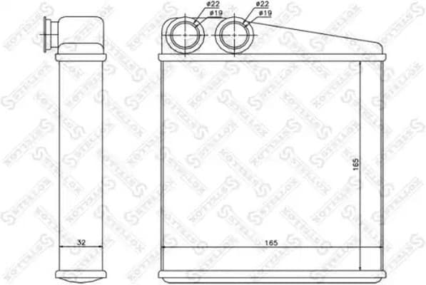 Heat Exchanger, interior heating 10-35173-SX