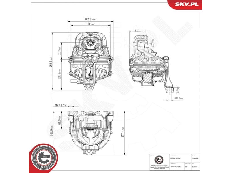 Mounting, engine 75SKV182 - image 8