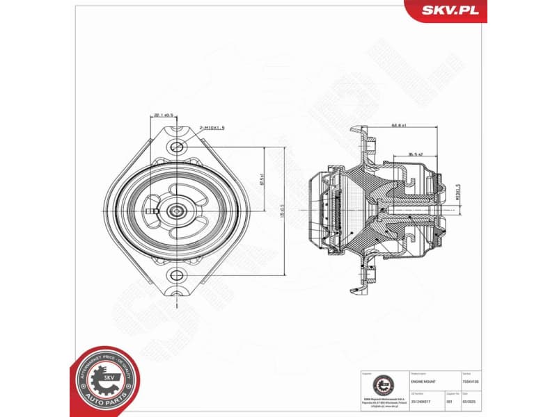 Mounting, engine 75SKV130 - image 6