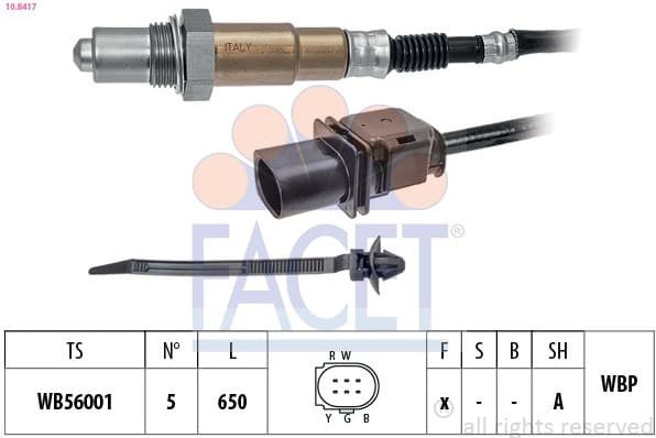 Oxygen Sensor Made in Italy - OE Equivalent 10.8417
