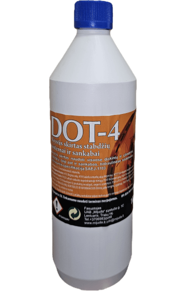 Stabdžių skystis DOT4 1kg - DOT4-1 (Lietuva) - Autoera