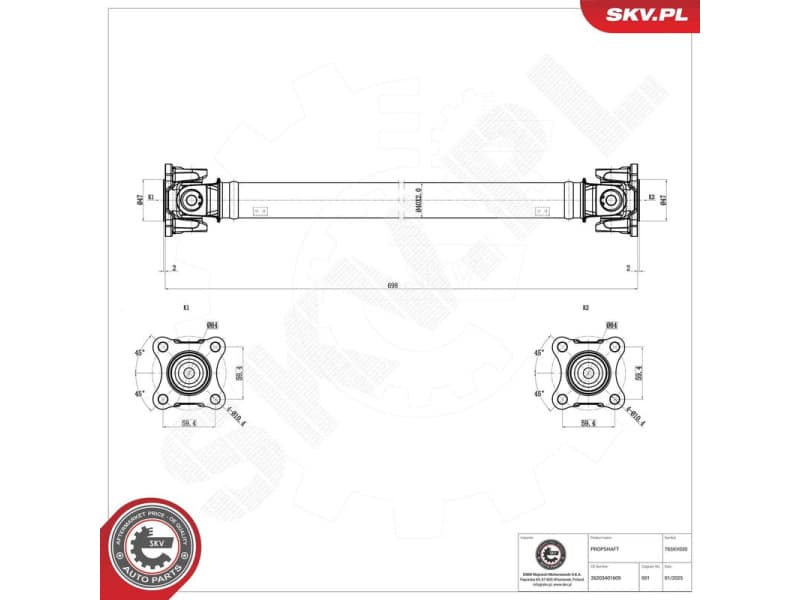 Drive Shaft 76SKV030