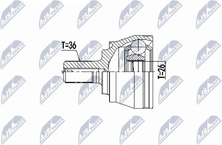Joint Kit, drive shaft NPZ-VV-027