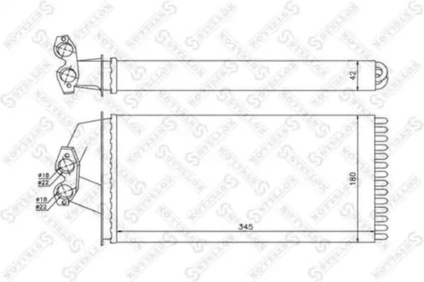 Heat Exchanger, interior heating 10-35172-SX