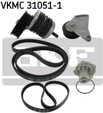 Water Pump + V-ribbed Belt Kit VKMC 31051-1