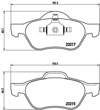 Brake Pad Set, disc brake PRIME LINE P68029
