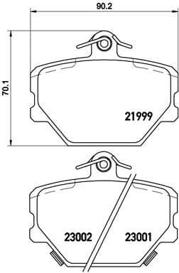 Brake Pad Set, disc brake PRIME LINE P50038