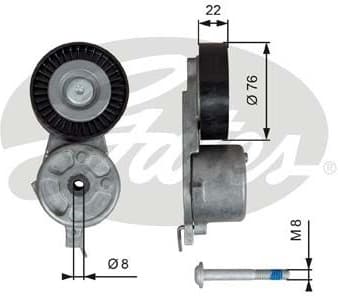 Belt Tensioner, V-ribbed belt DriveAlign™ T39141
