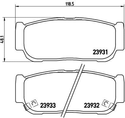 Brake Pad Set, disc brake PRIME LINE P30057