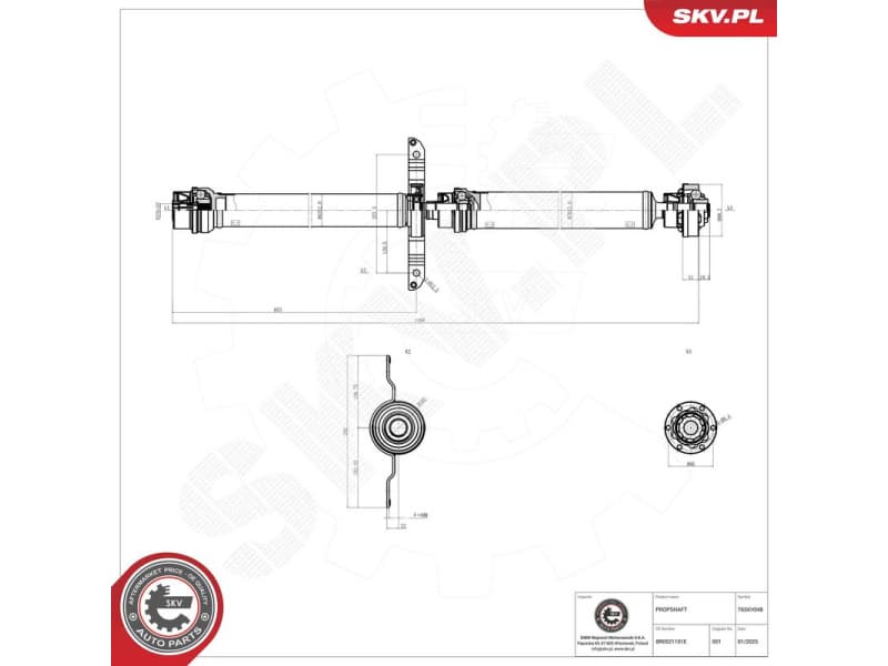 Drive Shaft 76SKV048