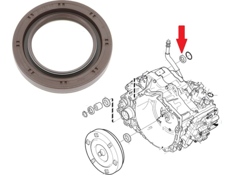 Seal differential-shaft 190 33885B