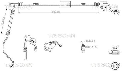 Hydraulic Hose, steering 8516 43008