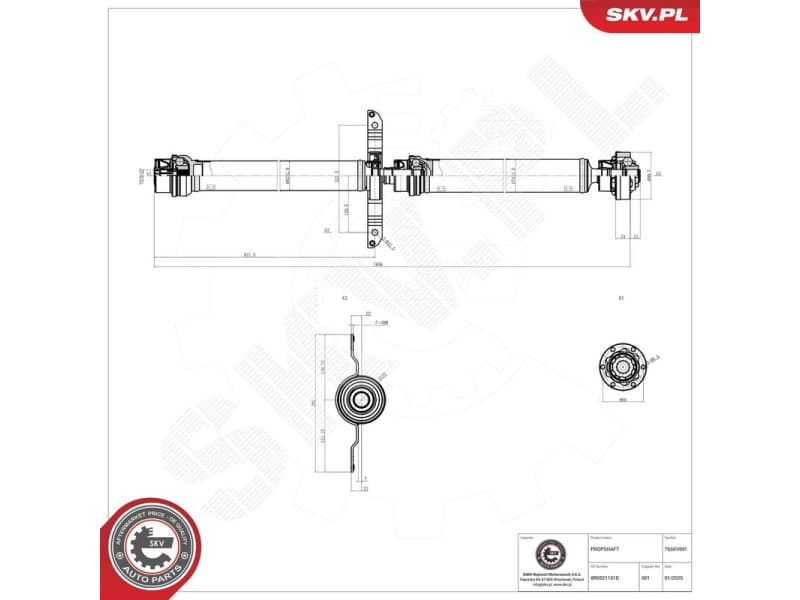 Drive Shaft 76SKV091