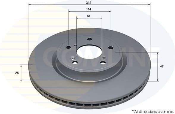Brake Disc COATED ADC5227V